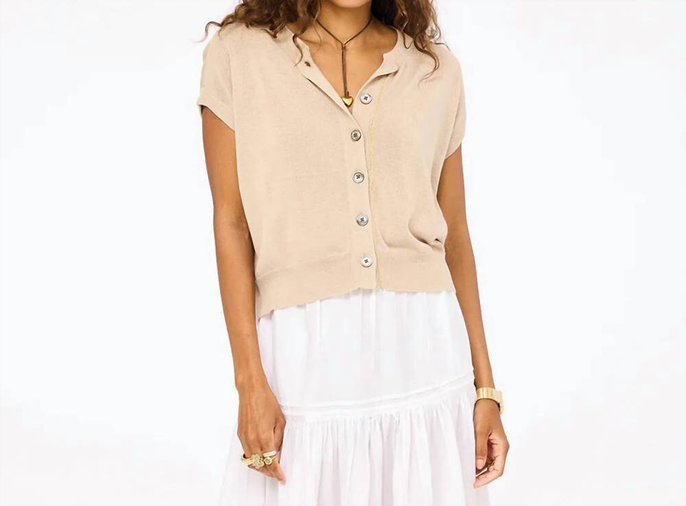 NEW KERRI ROSENTHAL vestie cardigan in canyon